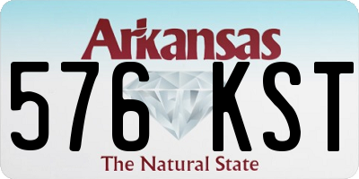 AR license plate 576KST