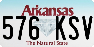 AR license plate 576KSV
