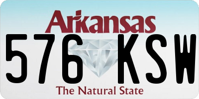 AR license plate 576KSW