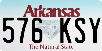AR license plate 576KSY