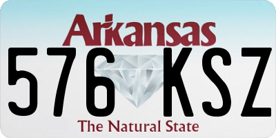 AR license plate 576KSZ