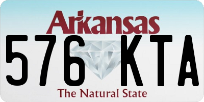AR license plate 576KTA
