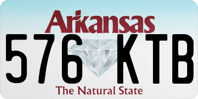AR license plate 576KTB
