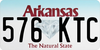 AR license plate 576KTC