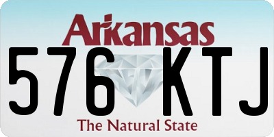 AR license plate 576KTJ