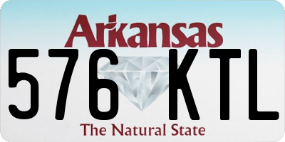 AR license plate 576KTL