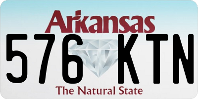 AR license plate 576KTN