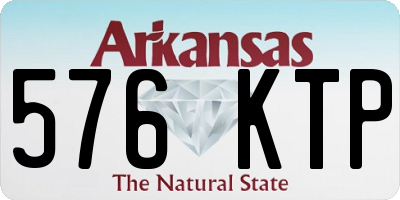 AR license plate 576KTP