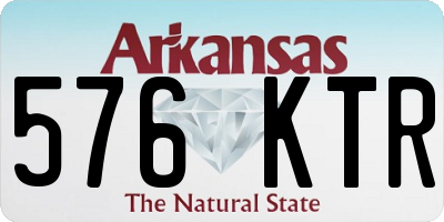AR license plate 576KTR