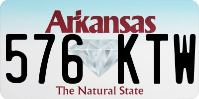 AR license plate 576KTW