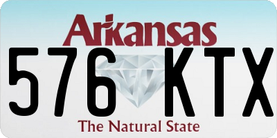 AR license plate 576KTX