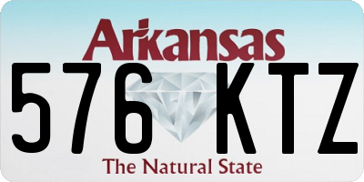 AR license plate 576KTZ