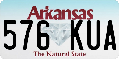 AR license plate 576KUA