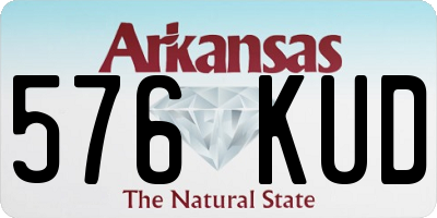 AR license plate 576KUD