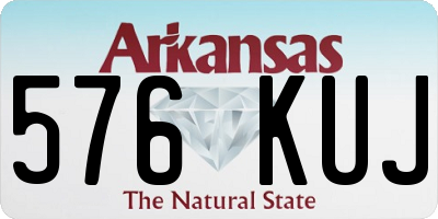 AR license plate 576KUJ
