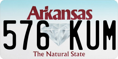 AR license plate 576KUM