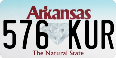 AR license plate 576KUR