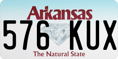 AR license plate 576KUX