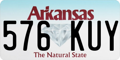 AR license plate 576KUY