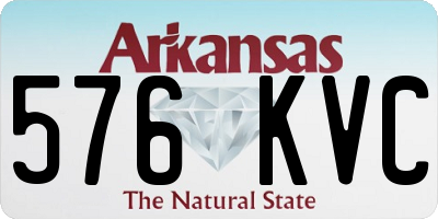 AR license plate 576KVC