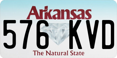 AR license plate 576KVD