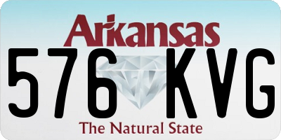 AR license plate 576KVG