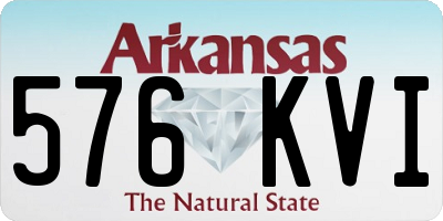 AR license plate 576KVI
