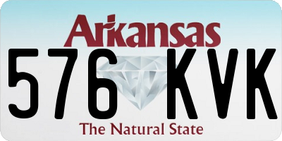 AR license plate 576KVK