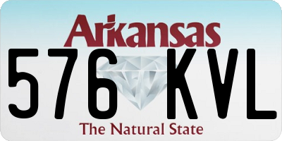AR license plate 576KVL