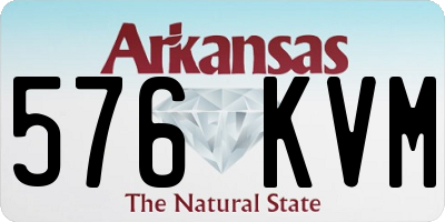 AR license plate 576KVM