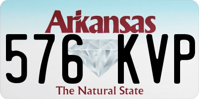 AR license plate 576KVP