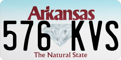 AR license plate 576KVS