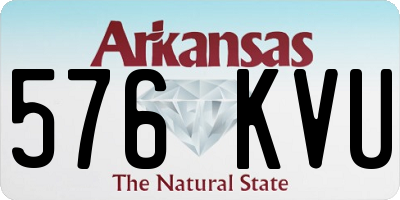 AR license plate 576KVU