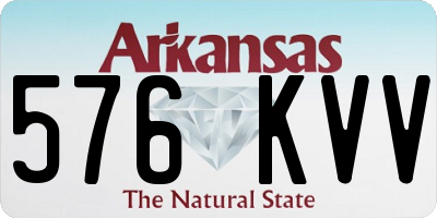 AR license plate 576KVV