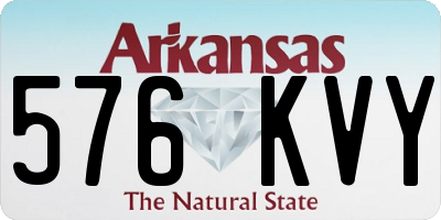 AR license plate 576KVY
