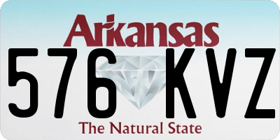 AR license plate 576KVZ