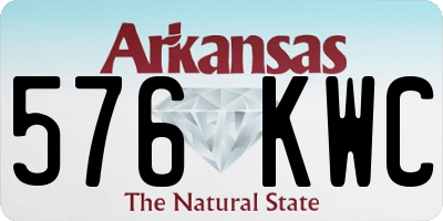 AR license plate 576KWC