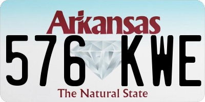 AR license plate 576KWE