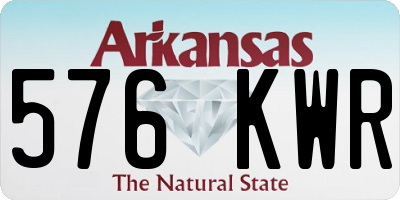 AR license plate 576KWR