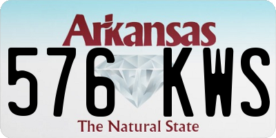 AR license plate 576KWS