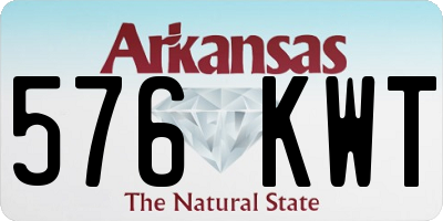 AR license plate 576KWT
