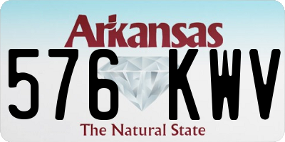 AR license plate 576KWV