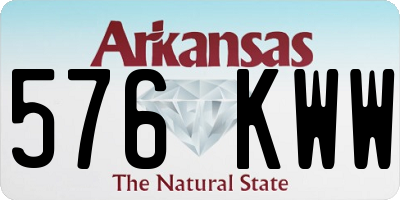 AR license plate 576KWW