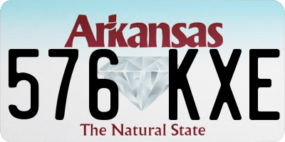 AR license plate 576KXE