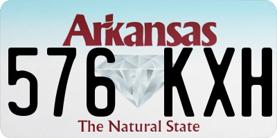 AR license plate 576KXH