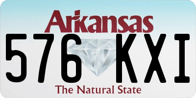 AR license plate 576KXI
