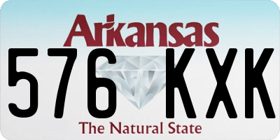 AR license plate 576KXK