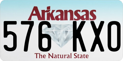 AR license plate 576KXO