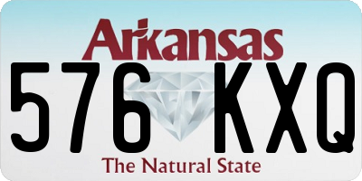 AR license plate 576KXQ