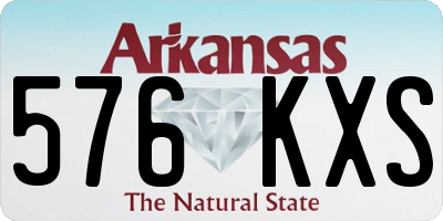 AR license plate 576KXS